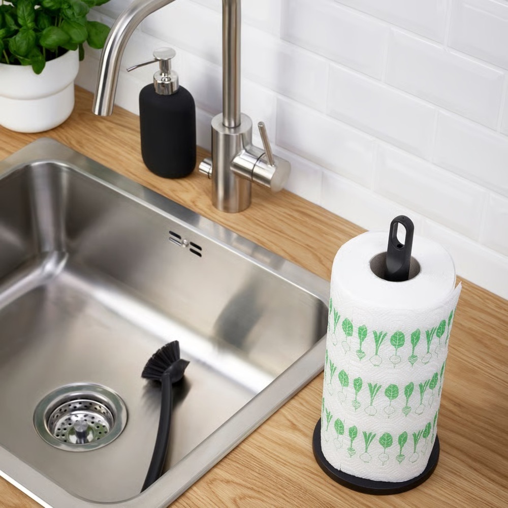 IKEA Stylish Black Paper Towel Holder - Picture 2 of 4